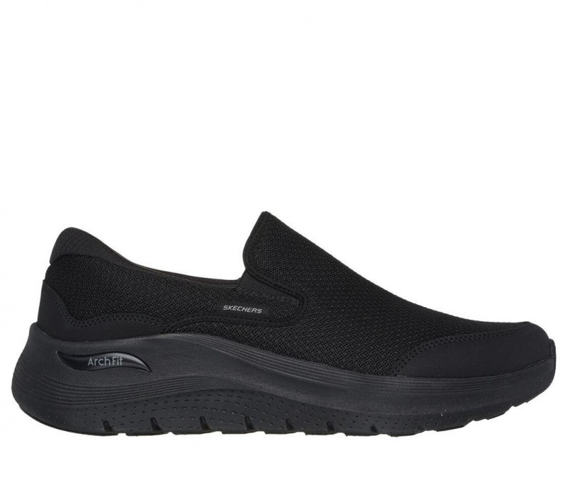 Black Skechers Arch Fit 2.0 - Vallo Men\'s Sneakers | NHGJ-18496