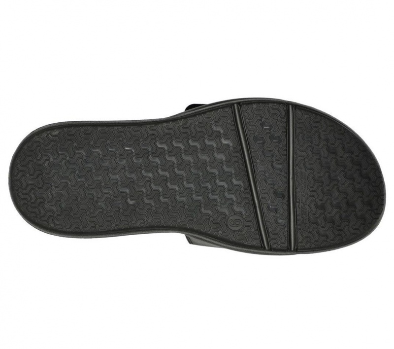 Black Skechers Arch Fit Gambix - Holt Men's Sandals | PJNF-54698