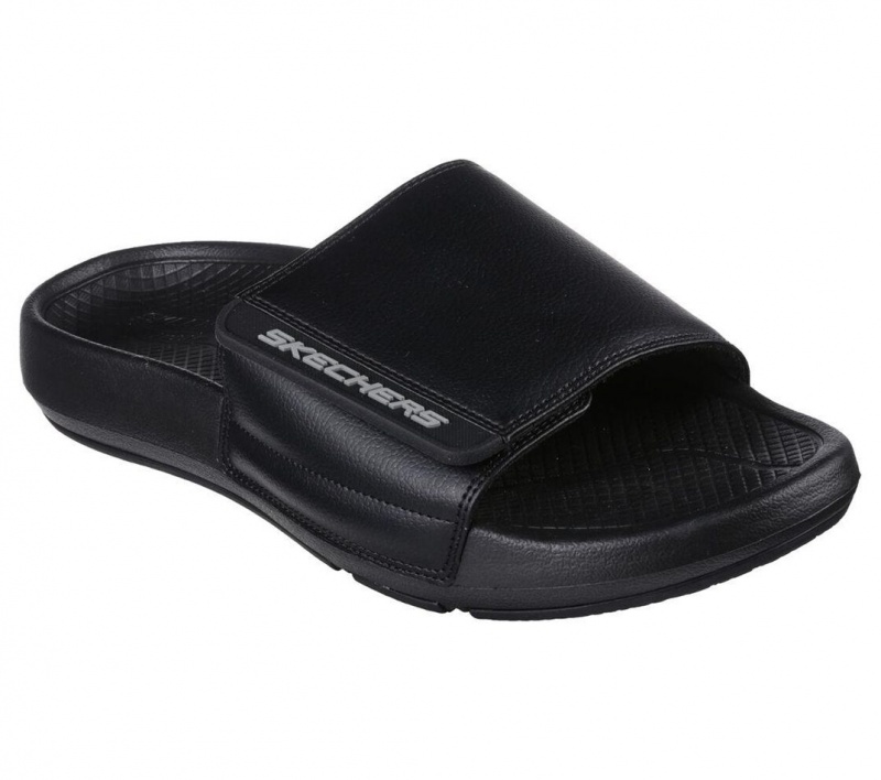 Black Skechers Arch Fit Gambix - Holt Men's Sandals | PJNF-54698