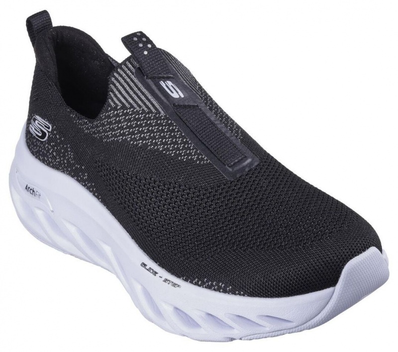 Black Skechers Arch Fit Glide-step - Dazzling Step Women's Sneakers | EYDM-52094