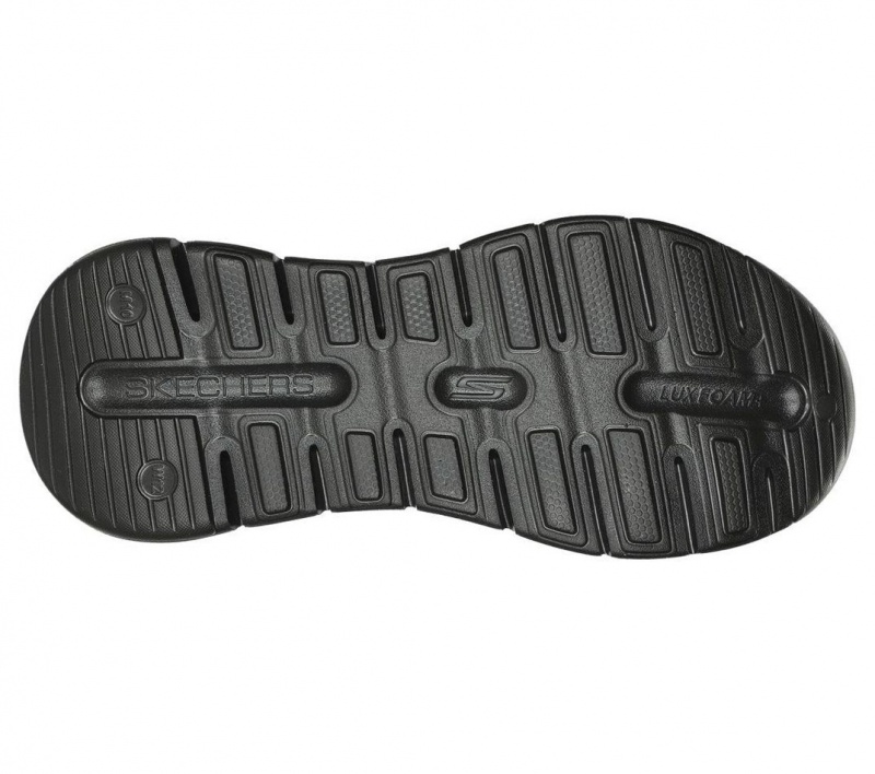 Black Skechers Arch Fit Go Foam Men's Sandals | IBSP-54706