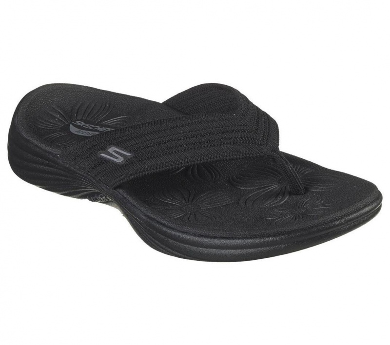 Black Skechers Arch Fit Radiance - Lure Women's Sandals | LJWP-10927