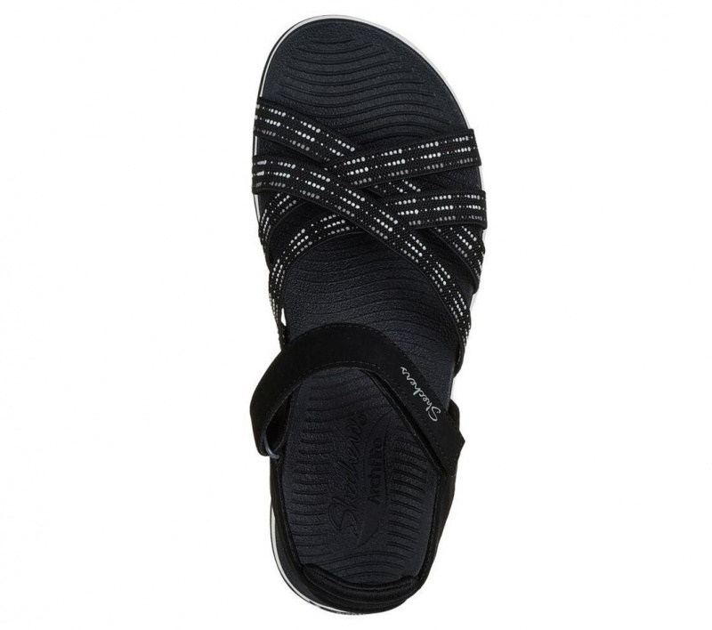 Black Skechers Arch Fit Reggae Sport - Gotta Go Women's Sandals | NAGE-35279