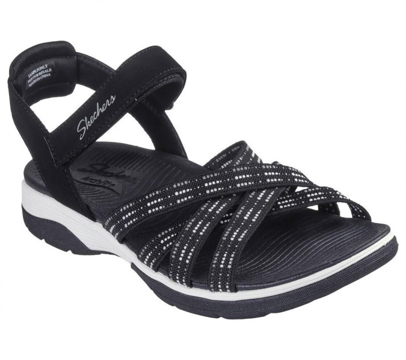 Black Skechers Arch Fit Reggae Sport - Gotta Go Women's Sandals | NAGE-35279