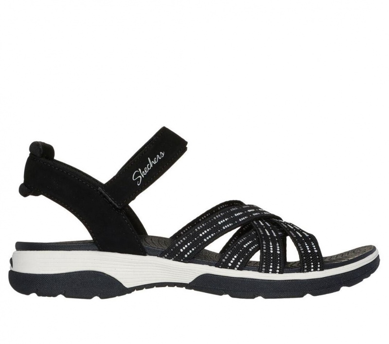 Black Skechers Arch Fit Reggae Sport - Gotta Go Women\'s Sandals | NAGE-35279