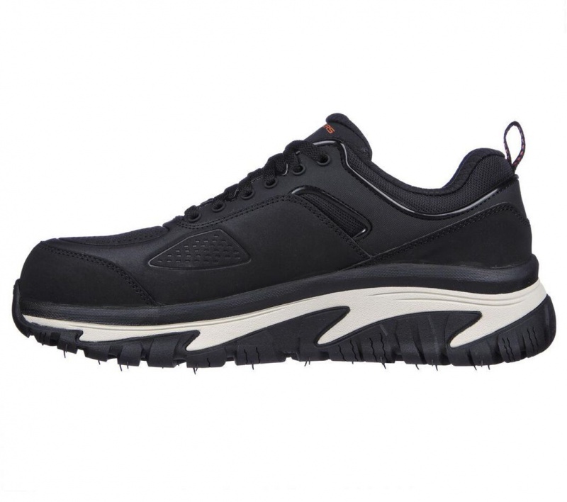 Black Skechers Arch Fit Road Walker - Raylan Men's Work Shoes | AKUY-75126