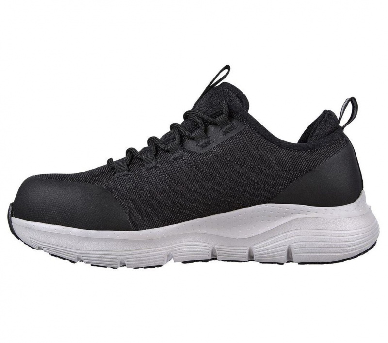 Black Skechers Arch Fit Sr - Ebinal Women's Work Shoes | MYAB-14278