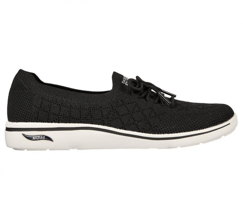 Black Skechers Arch Fit Uplift - Perfect Dreams Women's Slip On | NGRH-70435