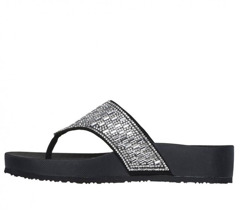 Black Skechers Arch Fit Vinyasa - Moonlit Women's Sandals | MQWT-23401