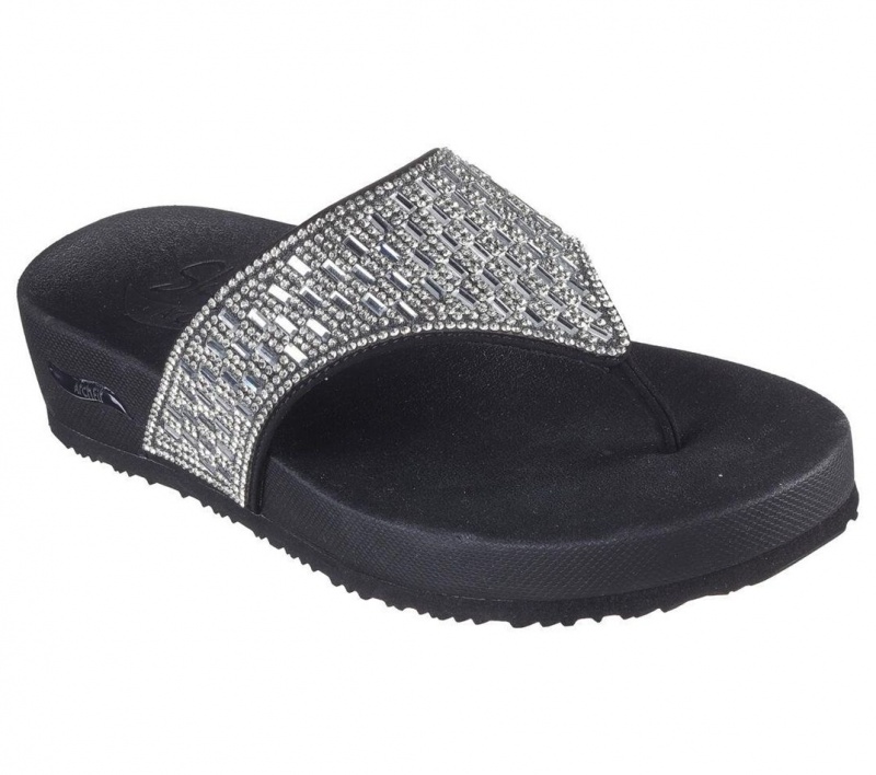 Black Skechers Arch Fit Vinyasa - Moonlit Women's Sandals | MQWT-23401