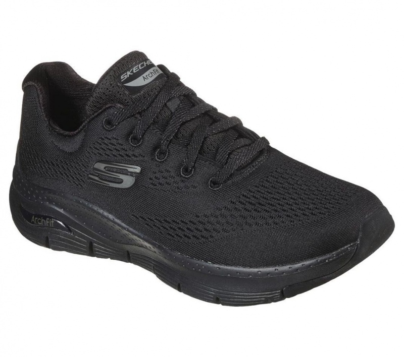 Black Skechers Arch Fit - Big Appeal Women's Sneakers | BFAG-06478