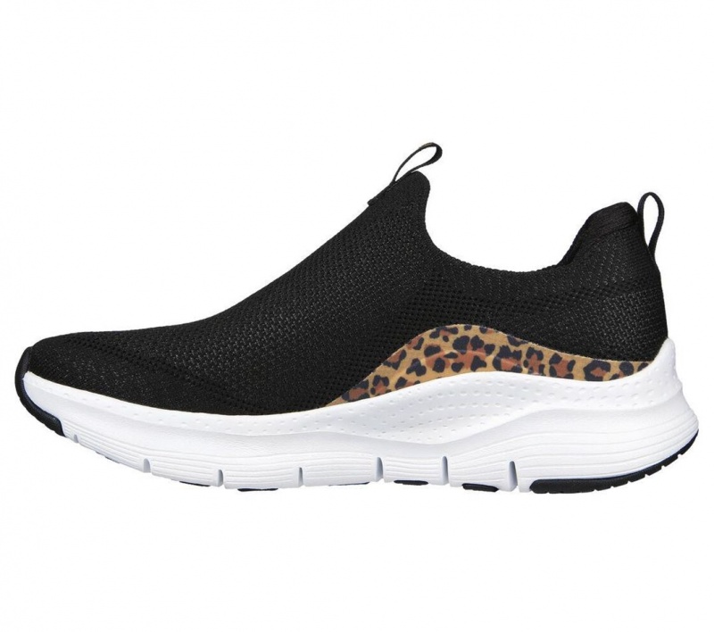 Black Skechers Arch Fit - New Native Women's Sneakers | VMUY-64739