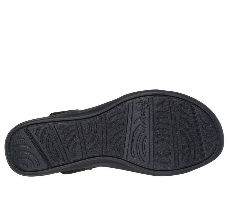 Black Skechers Arya - On The Rise Women's Sandals | NKVM-34521