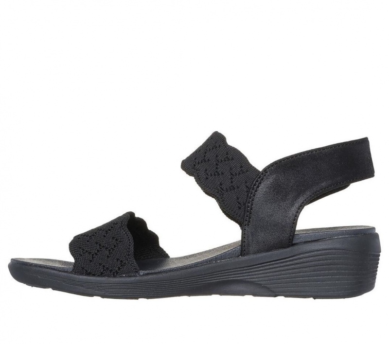 Black Skechers Arya - On The Rise Women's Sandals | NKVM-34521