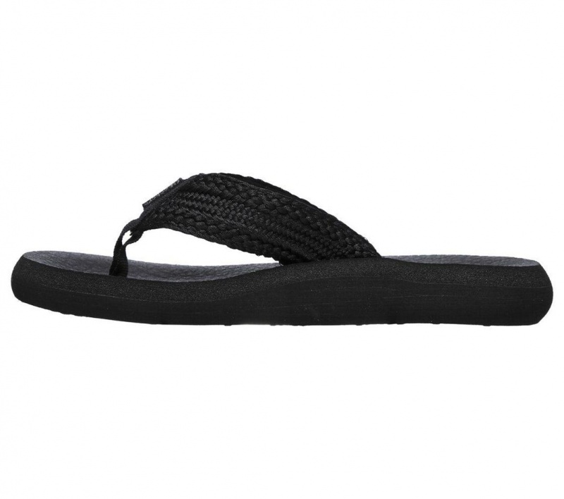 Black Skechers Asana - Hidden Valley Women's Sandals | VKTI-54067