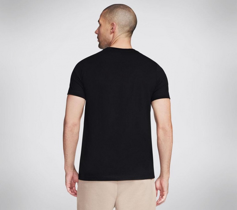 Black Skechers Basketball: Performance Basketball Men's T-Shirt | QWNE-89650