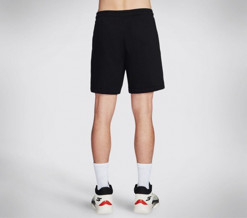 Black Skechers Basketball: Performance Fleece Men's Shorts | METI-35679