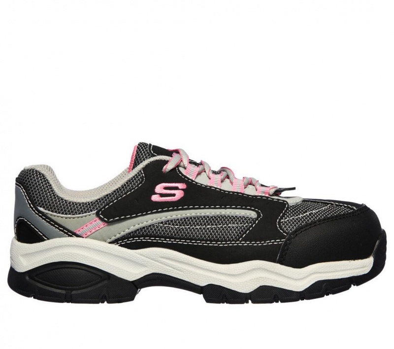 Black Skechers Biscoe St Women\'s Work Shoes | ZGBT-54729