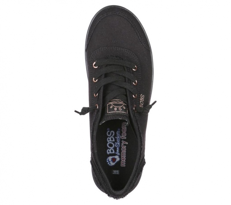 Black Skechers Bobs B Cute Women's Slip On | UQFG-09817