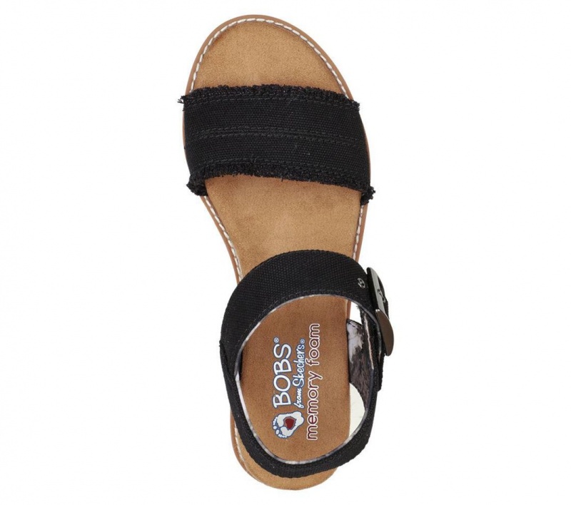 Black Skechers Bobs Desert Kiss - Adobe Princess Women's Sandals | IYKX-78316