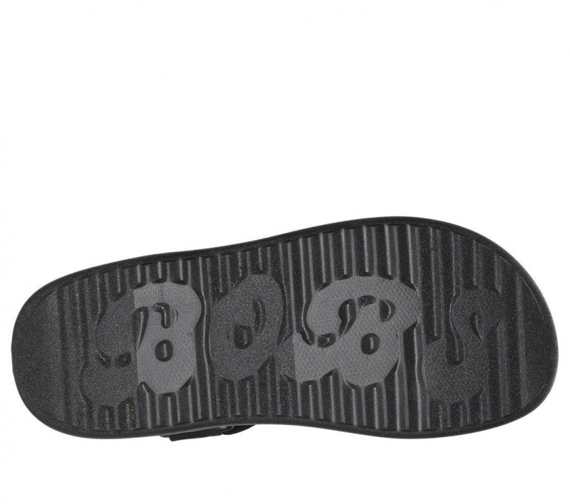 Black Skechers Bobs Pop Ups 3.0 Women's Sandals | DSPY-93167