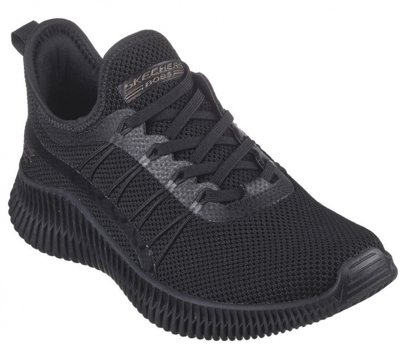 Black Skechers Bobs Sport Geo - New Aesthetics Women's Sneakers | HYPM-46182