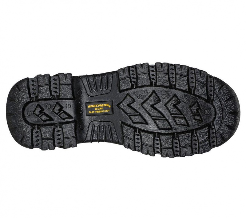 Black Skechers Burgin - Benafick St Men's Work Shoes | KYOU-47985