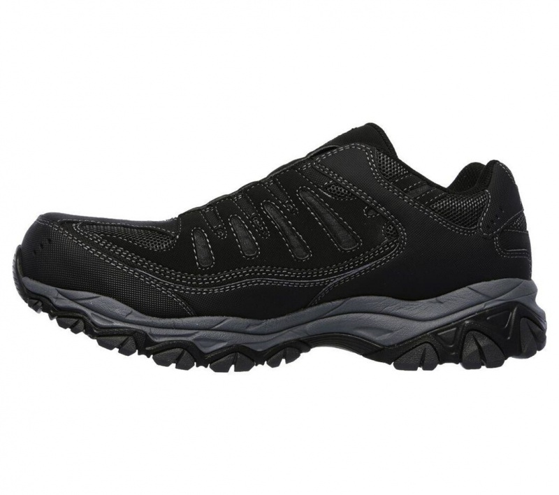 Black Skechers Cankton - Ebbitt St Men's Work Shoes | VOWU-49078