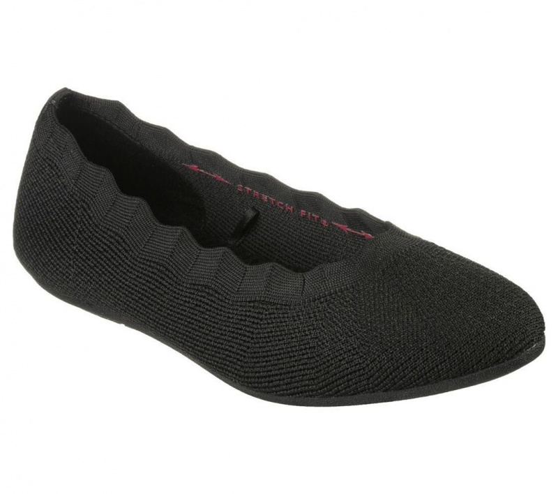 Black Skechers Cleo 2.0 - Love Spell Women's Flats | KEWH-75362