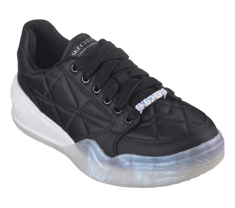 Black Skechers Denali - Subtle Spark Women's Walking Shoes | QCNT-38627