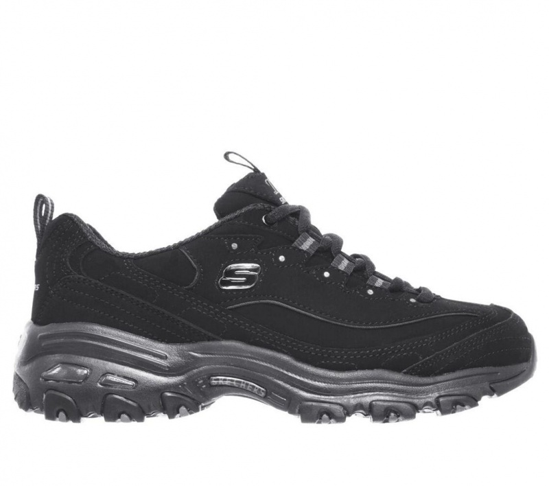 Black Skechers D\'lites - Play On Women\'s Sneakers | UQYR-74281