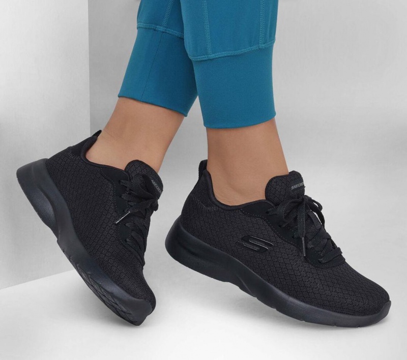 Black Skechers Dynamight 2.0 - Eye To Eye Women's Sneakers | VZTN-51984