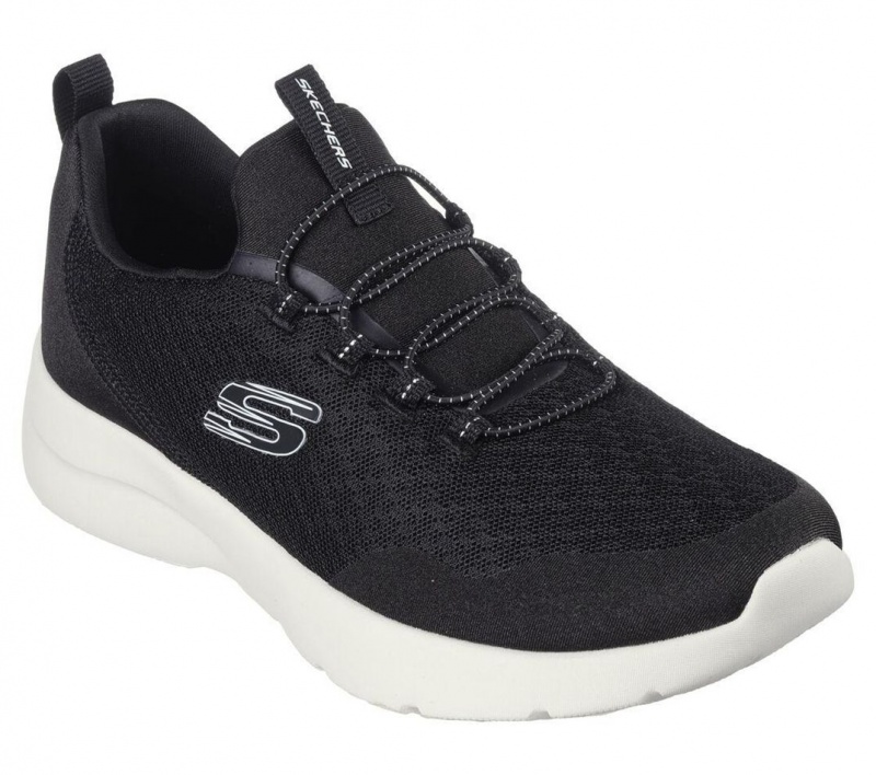 Black Skechers Dynamight 2.0 - Real Smooth Women's Sneakers | LKPB-86934