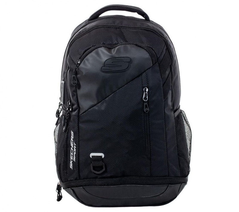 Black Skechers Explorer Men\'s Backpack | SMOR-83105