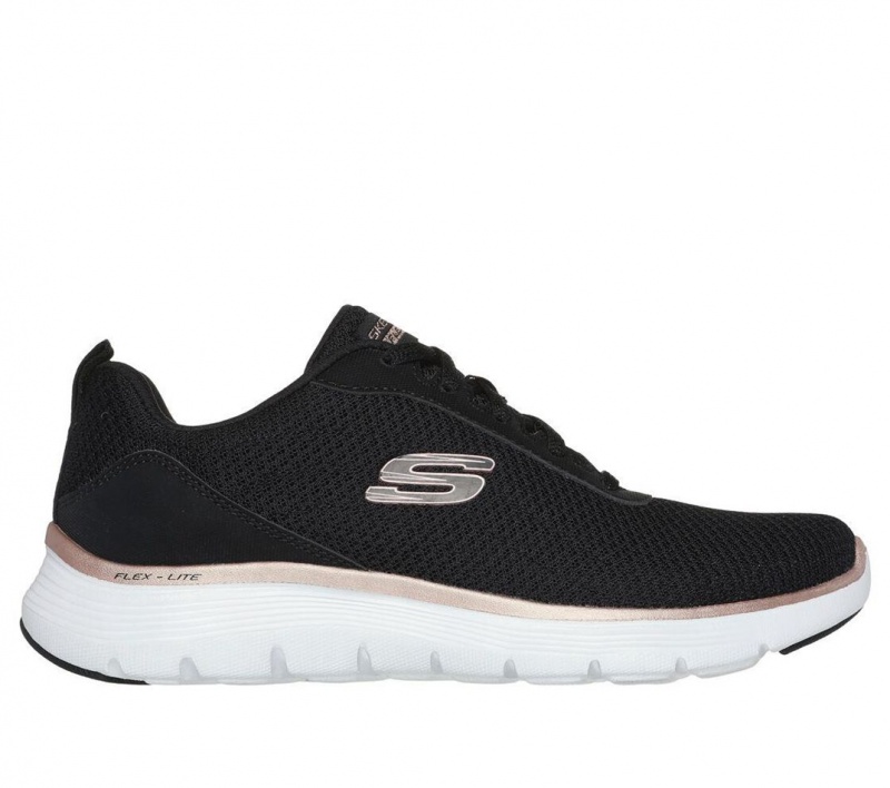 Black Skechers Flex Appeal 5.0 - Uptake Women\'s Sneakers | NSBF-73561