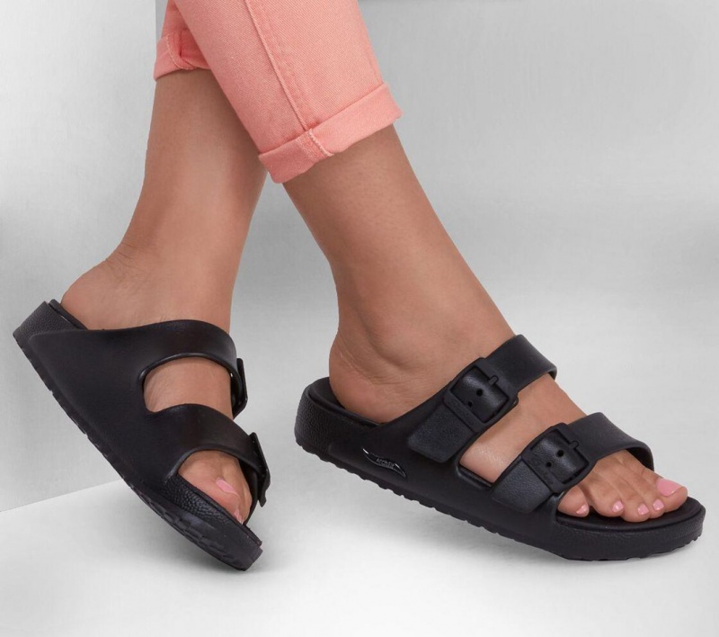 Black Skechers Foamies: Arch Fit Cali Breeze 2.0 Women's Sandals | HBNR-10984