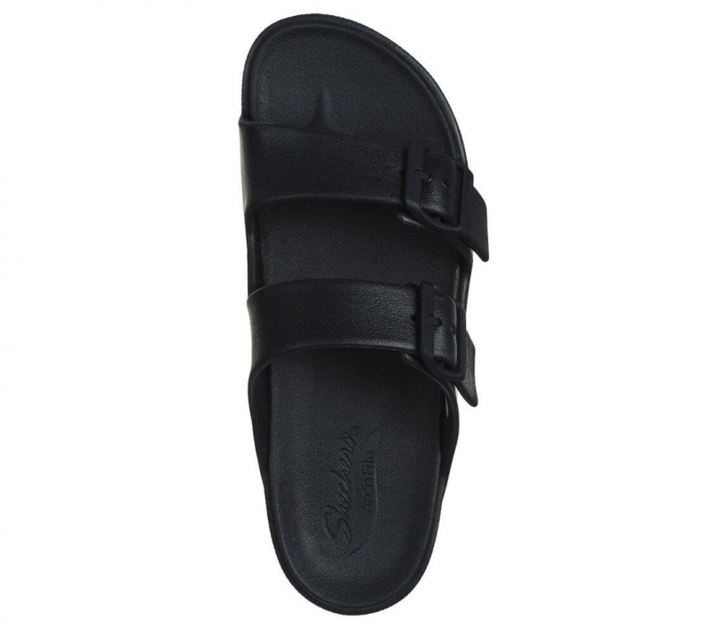 Black Skechers Foamies: Arch Fit Cali Breeze 2.0 Women's Sandals | HBNR-10984