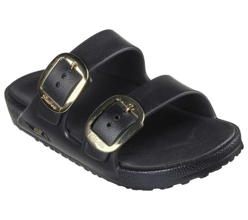 Black Skechers Foamies: Arch Fit Cali Breeze - Gold Star Women's Sandals | QWOM-92187