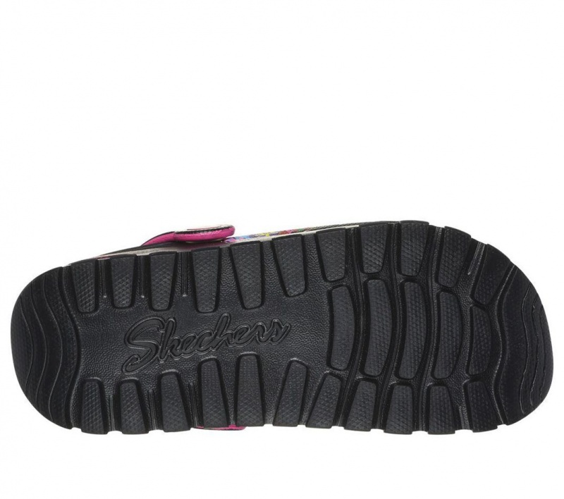 Black Skechers Foamies: Arch Fit Footsteps - Starstruck Women's Sandals | FCJI-41358