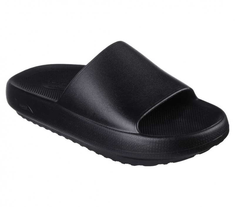 Black Skechers Foamies: Arch Fit Horizon Men's Sandals | GLFD-58360