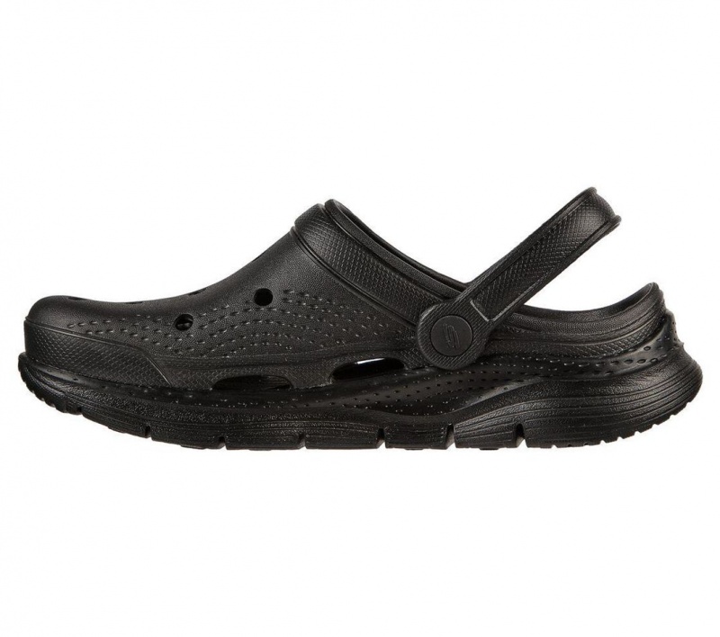 Black Skechers Foamies: Arch Fit - It's A Fit Women's Sandals | KHFC-54693