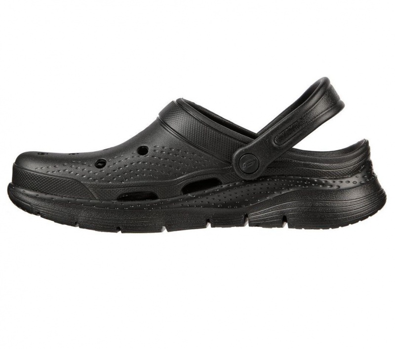 Black Skechers Foamies: Arch Fit - Valiant Men's Slip On | GMOK-64219