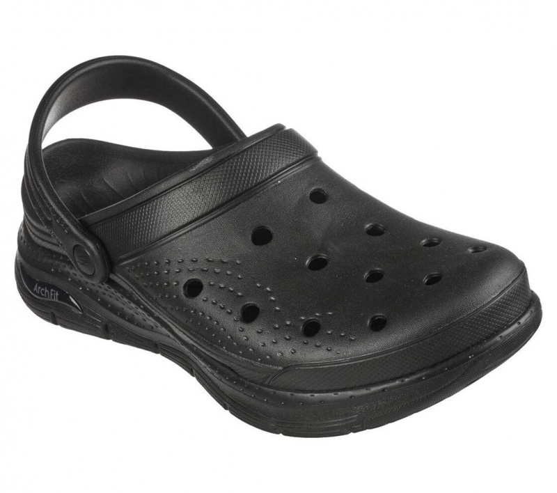 Black Skechers Foamies: Arch Fit - Valiant Men's Slip On | GMOK-64219