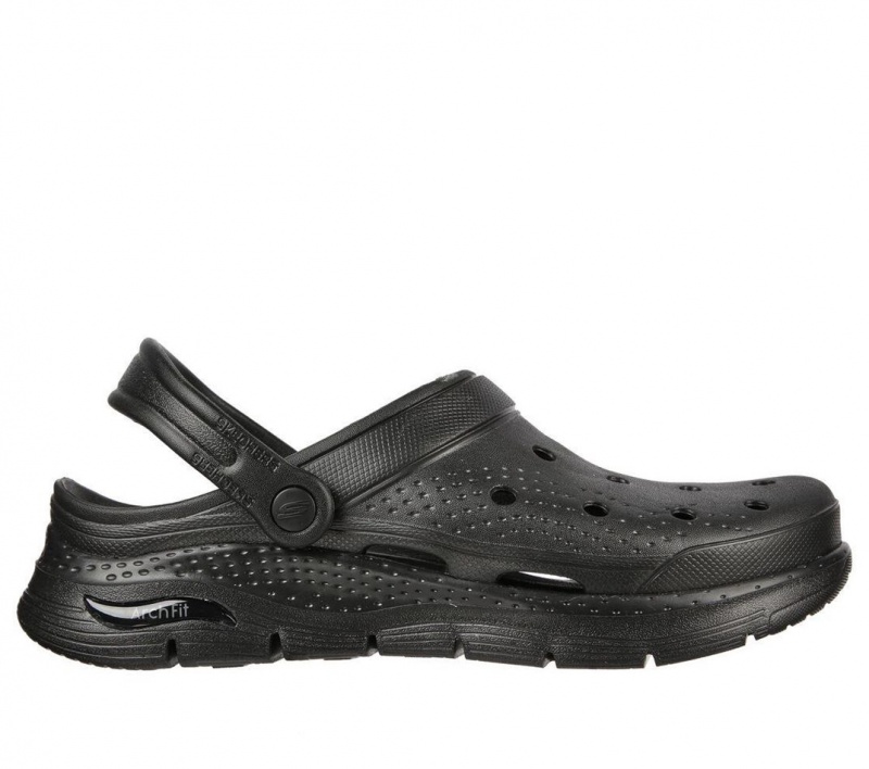 Black Skechers Foamies: Arch Fit - Valiant Men\'s Slip On | GMOK-64219