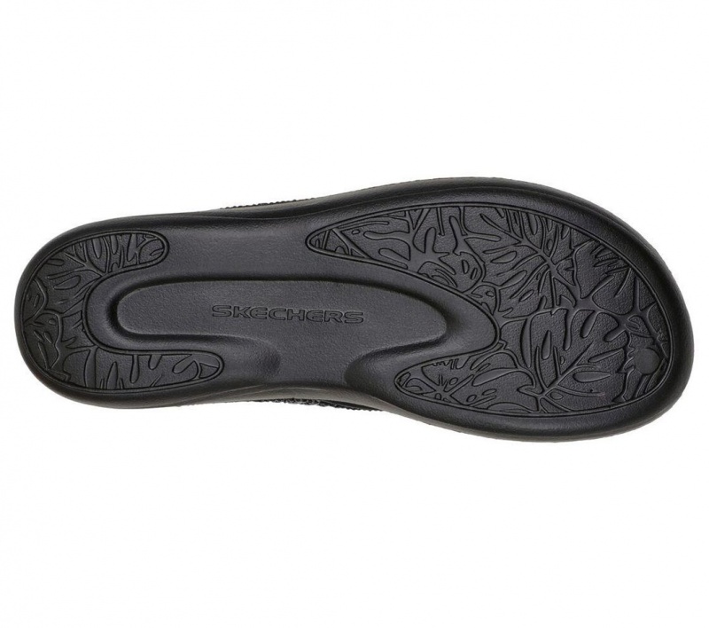 Black Skechers Foamies: Glitzy Women's Sandals | RDSX-36015