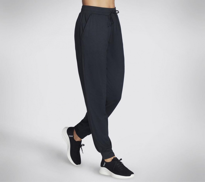 Black Skechers Go Dri Swift Jogger Women's Pants | SDYU-09672