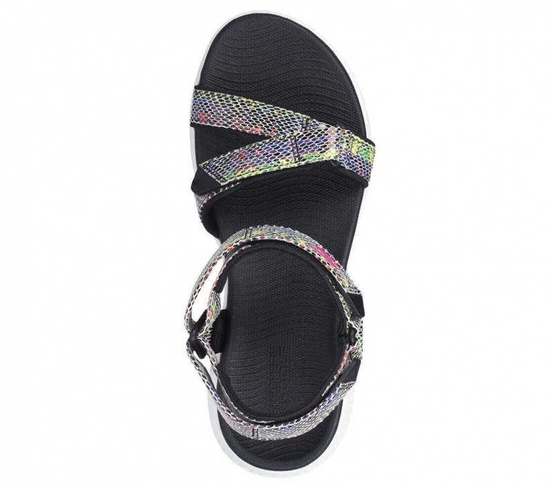 Black Skechers Go Golf 600 - Charms Women's Sandals | YUXL-73501