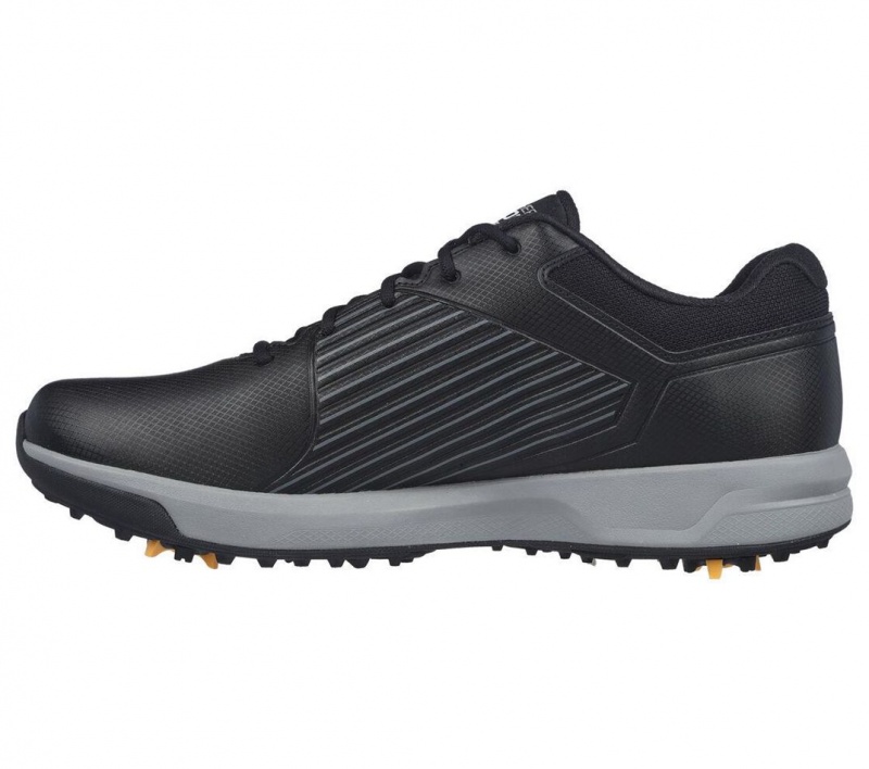 Black Skechers Go Golf Arch Fit Elite Vortex Men's Walking Shoes | DBEJ-46018