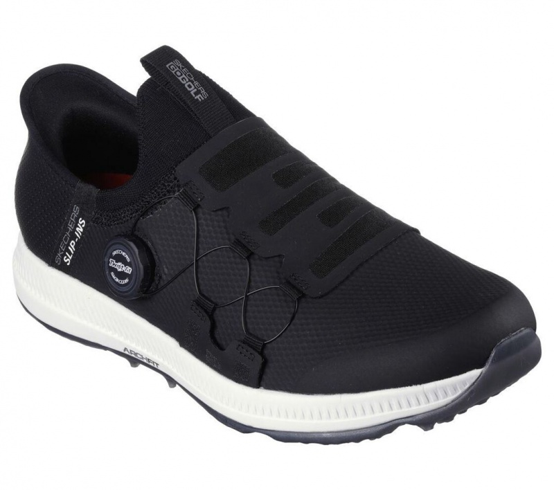 Black Skechers Go Golf Elite 5 - Slip 'in Men's Slip On | TGOU-20861