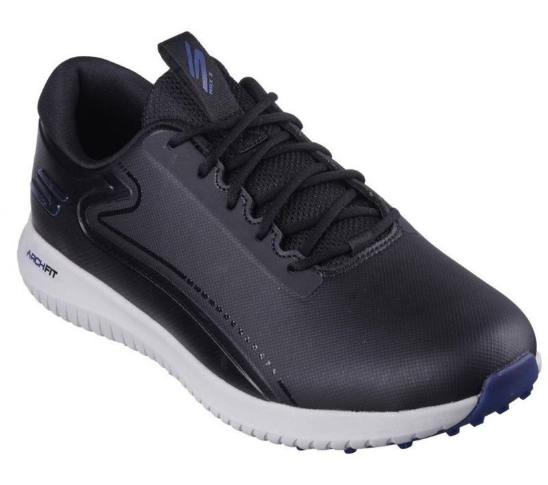 Black Skechers Go Golf Max 3 Men's Walking Shoes | YUHV-91302